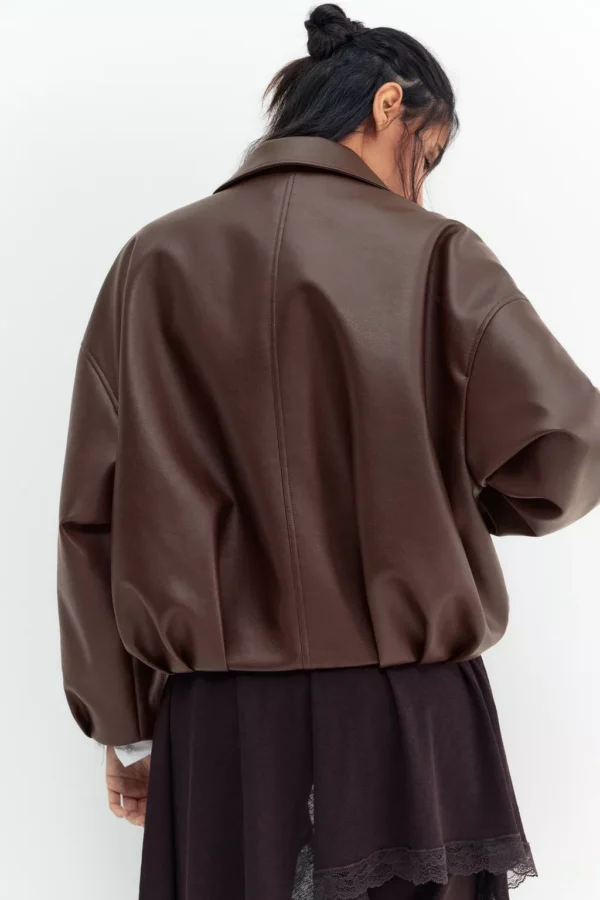 جاكيت جلد منتفخ