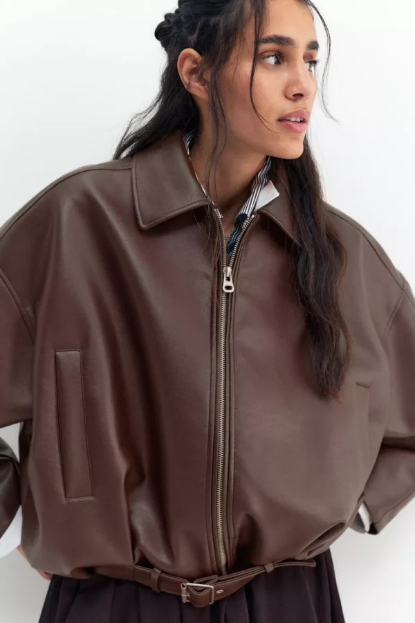 جاكيت جلد منتفخ